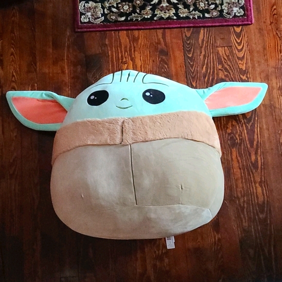 HUGE RARE Star Wars Baby Yoda Grogu Squishmallow - Picture 2 of 8